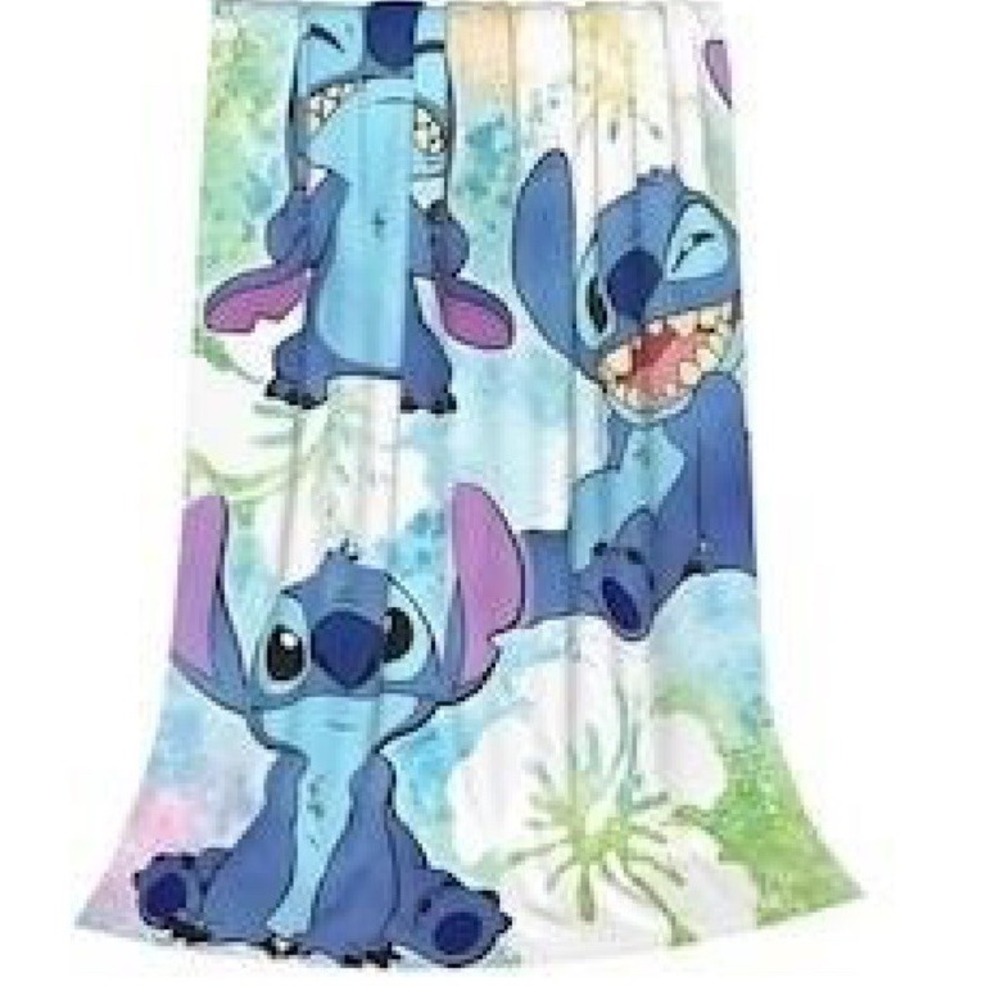 Disney Lilo and Stitch Plush Fleece Throw Blanket 50" x 60" Soft Cozy NWT
